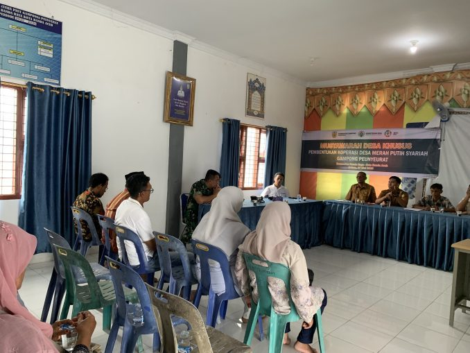 Gampong Peunyeurat Menggelar Musdesus Koperasi Desa Merah Putih