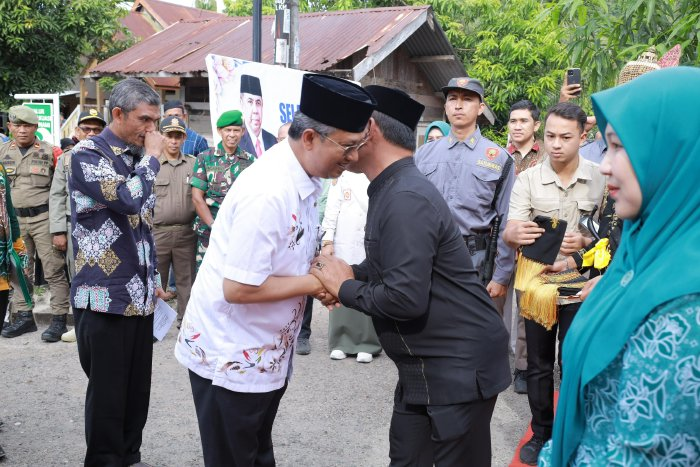 Bupati Aceh Besar Syech Muharram Sambut Tim Penilai Lomba Gampong di Beuradeun
