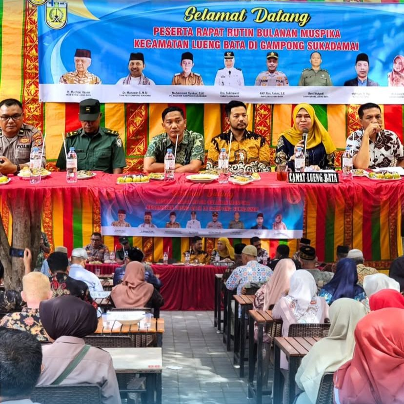 Rapat Rutin Bulanan, Camat Sukmawati Bahas Pengelolaan Aset Gampong