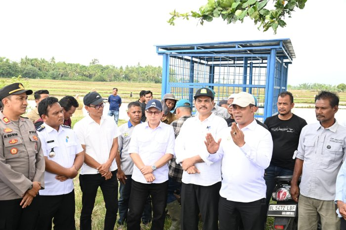Pastikan Distribusi Air Merata, Bupati Aceh Besar Tinjau Irigasi Pertanian di Dua Kecamatan