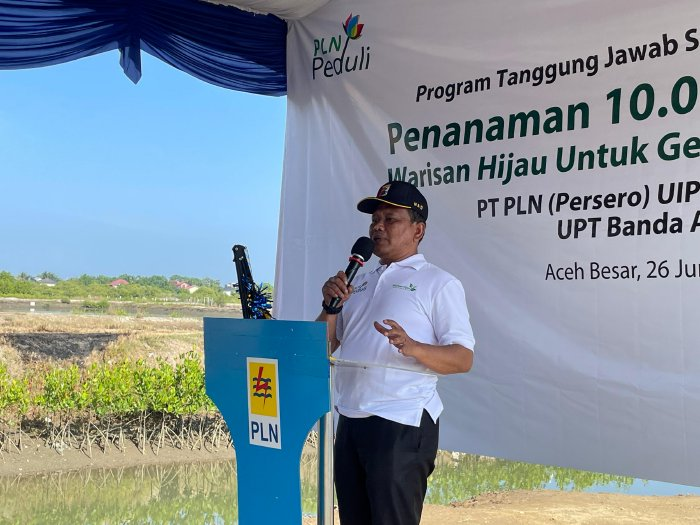 Pemkab Aceh Besar Dukung Penanaman 10 Ribu Mangrove oleh PLN di Baitussalam