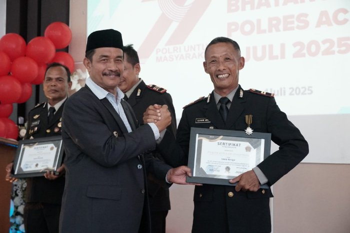 Wakil Bupati Aceh Besar Hadiri Peringatan HUT Bhayangkara ke-79