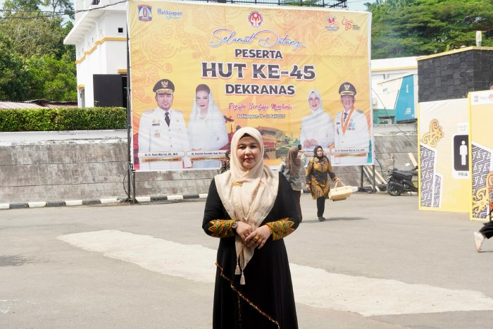 Ketua Dekranasda Aceh Besar Rita Mayasari Hadiri Puncak HUT ke-45 Dekranas di Balikpapan