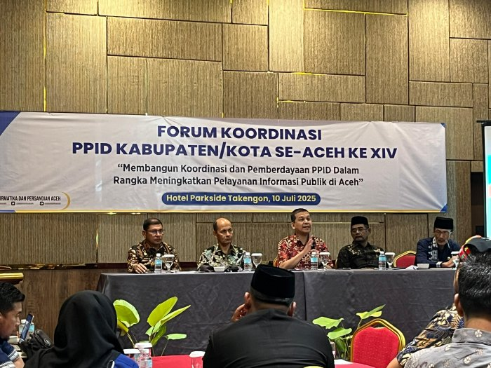 Diskominfo Aceh Besar Ikuti Forum Koordinasi PPID Kabupaten Kota Se-Aceh ke XIV