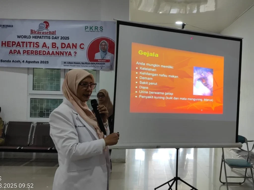 RSUD Meuraxa Gelar Penyuluhan Kesehatan Sambut World Hepatitis Day 2025
