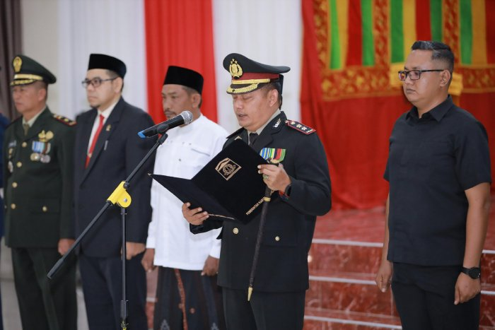 Kapolres Aceh Besar Kukuhkan 72 Paskibraka di Kota Jantho