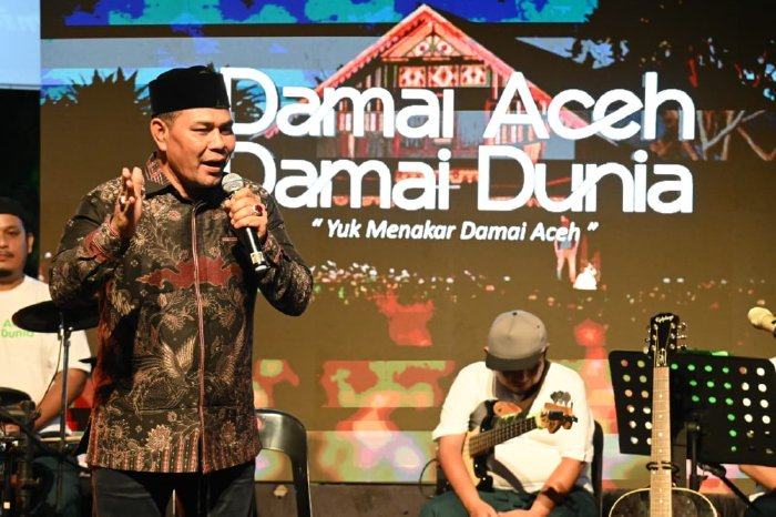 Bupati Aceh Besar Hadiri Pentas Damai Aceh, Damai Dunia di Kopi Blang