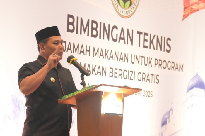 Bupati Aceh Besar Hadiri Pembukaan Bimtek Penjamah Makanan MBG Wilayah I