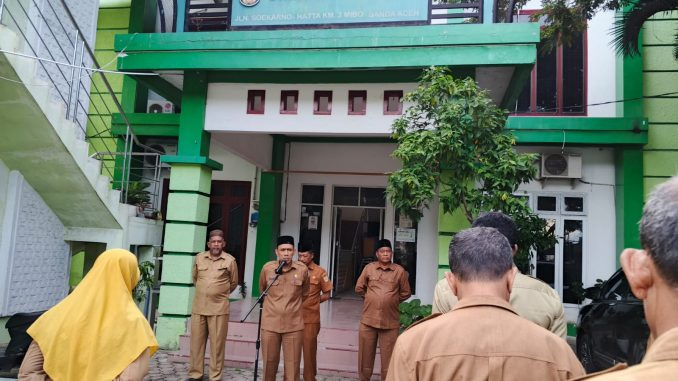 Kadis Syariat Islam Minta Pegawai Sukseskan MTQ ke 37 di Kab. Pidie Jaya