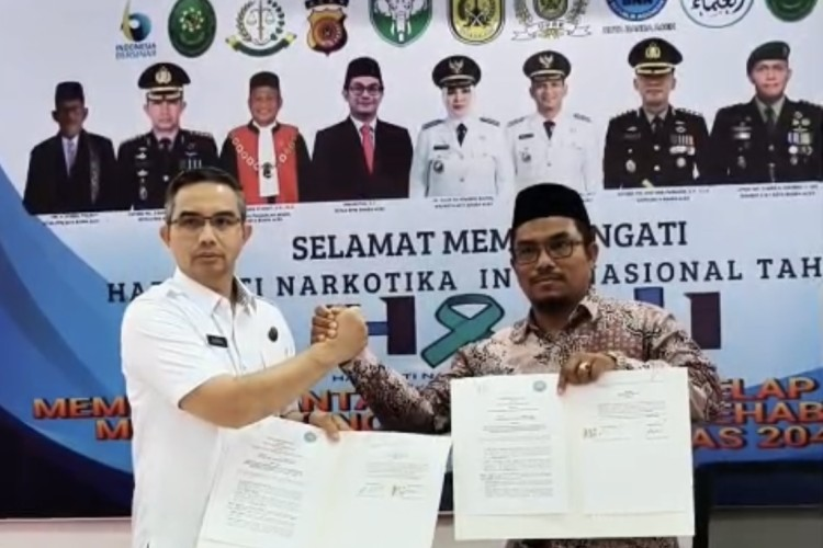 Tandatangani Perjanjian Kerjasama, Mulai Bulan Depan, Pegawai BNN Banda Aceh Berzakat ke Baitul Mal Kota