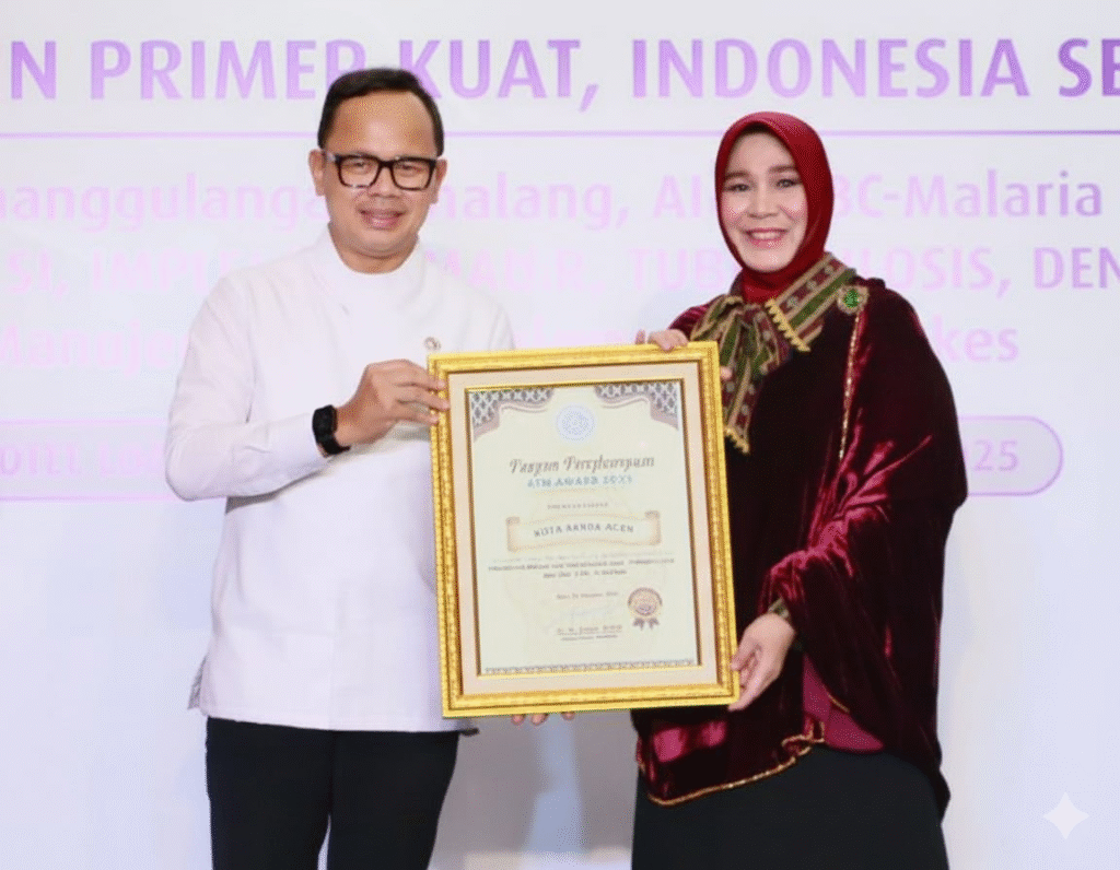 Banda Aceh Raih Penghargaan ADINKES Award 2025 untuk Penanggulangan AIDS, TBC, dan Malaria