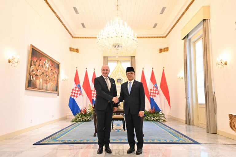 Menlu Sugiono Bertemu Menlu Kroasia Bahas Penguatan Kerja Sama Bilateral dan Global