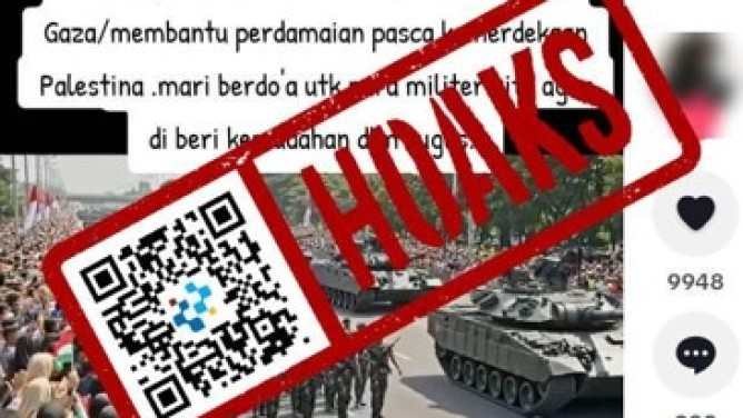 Awas HOAKS! Indonesia Kirim 20 Ribu Pasukan ke Gaza!