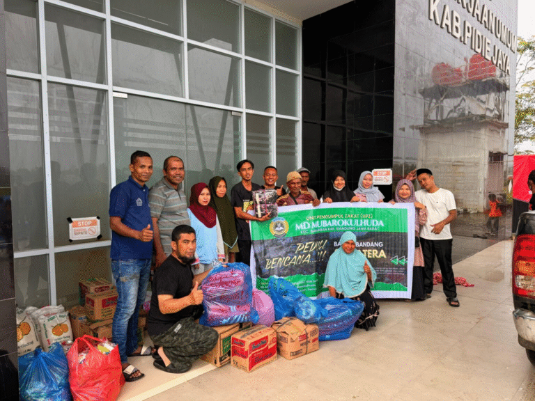 Melalui Kemenag dan Ansor, UPZ MD Mubarokulhuda Salurkan Bantuan untuk Warga Terdampak Bencana Pidie Jaya