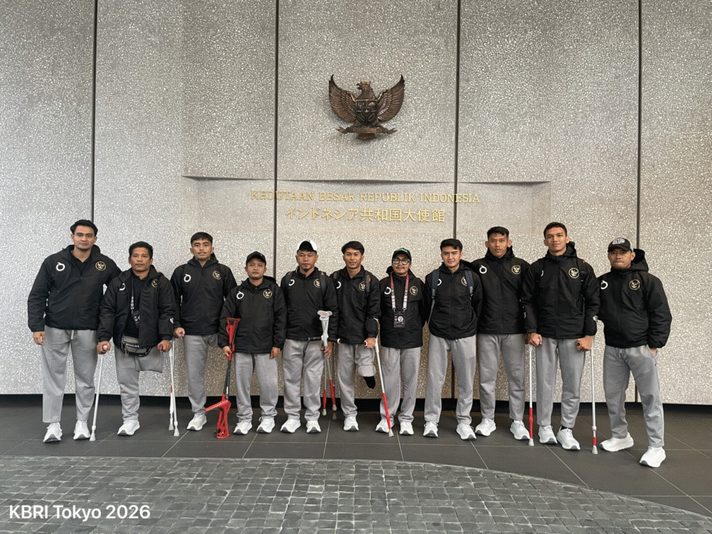 Jelang Laga International Challenge Cup 2026 Tokyo, KBRI Tokyo Pastikan Dukungan untuk Tim Nasional Sepak Bola Amputasi Indonesia
