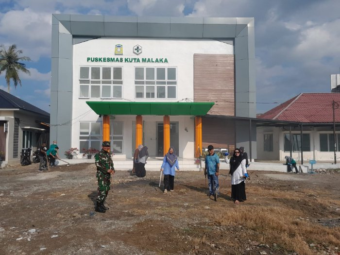 Puskesmas Kuta Malaka Gelar Gotong Royong Meuseraya Sambut Ramadhan