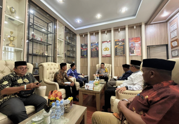 Perkuat Kolaborasi, Dinas Syariat Islam Banda Aceh Sambangi Polresta