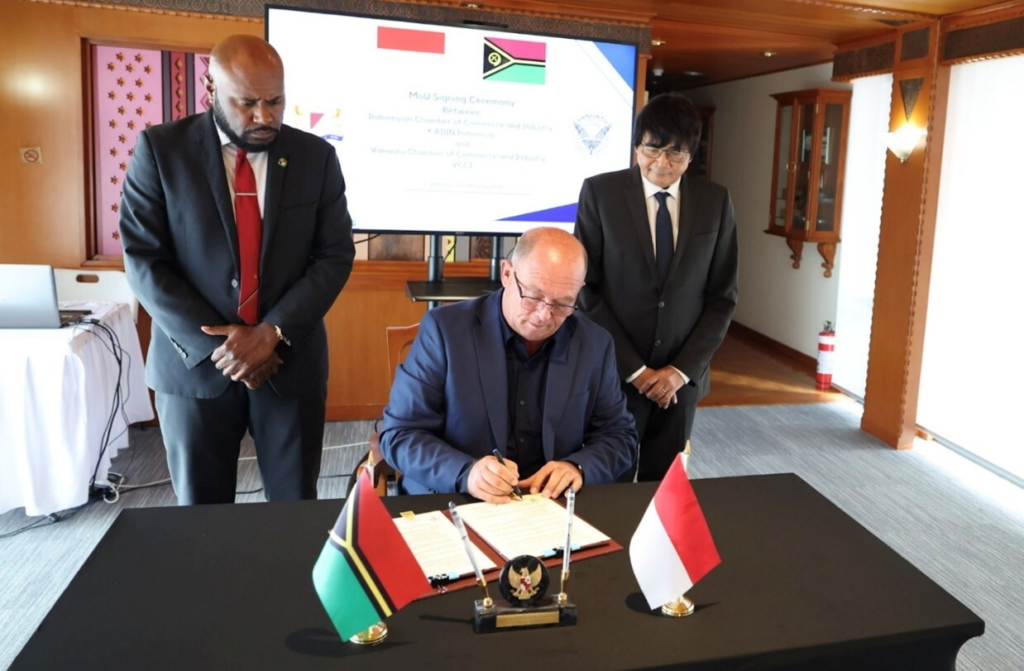 KBRI Canberra Jembatani Kemitraan Strategis Ekonomi RI-Vanuatu via MoU KADIN-VCCI