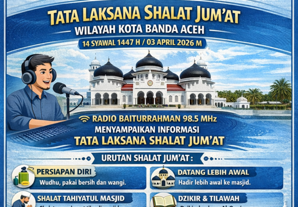 Tata Laksana Shalat Jum’at Wilayah Kota Banda Aceh (14 Syawal 1447 H / 03 April 2026 M)