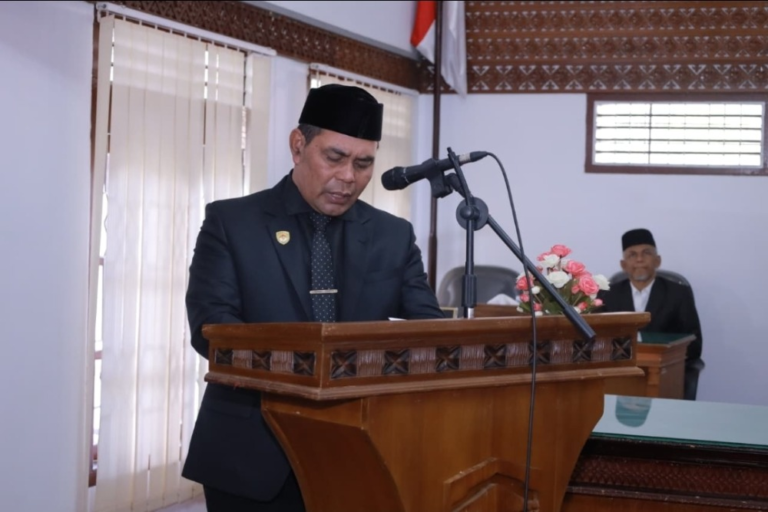 DPRK Aceh Besar Gelar Paripurna Penyampaian LKPJ 2025, Bupati Muharram Idris Paparkan Capaian Pembangunan