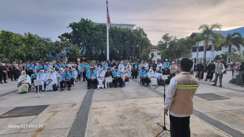 Pelepasan Kloter Terakhir, Lantunan Talbiyah Iringi 87 JCH