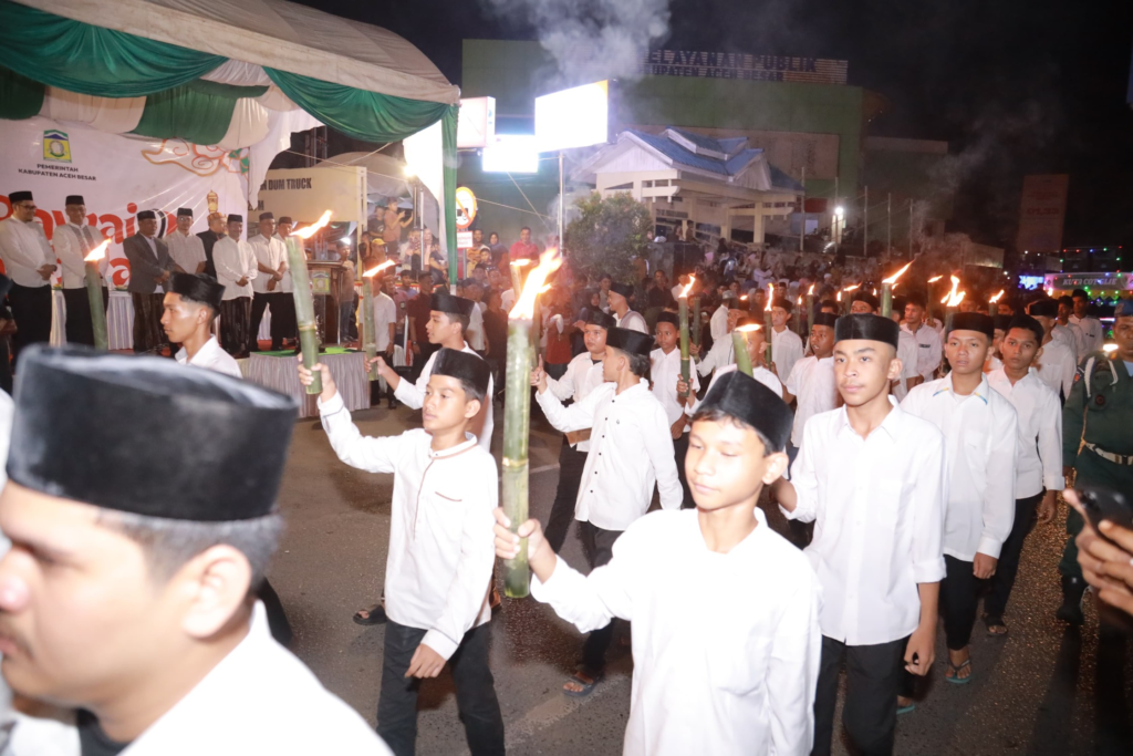 Pawai Takbir Idul Adha di Aceh Besar Disaksikan Ribuan Pasang Mata