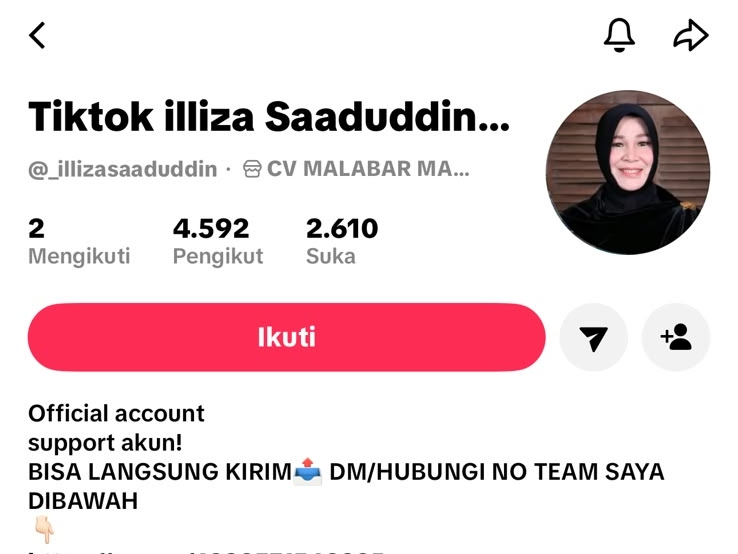 Akun TikTok Catut Nama Wali Kota Banda Aceh, Pemko Tegaskan Hoaks