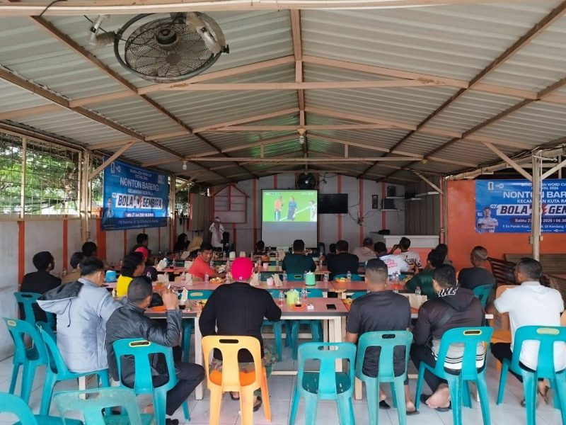 Nobar Piala Dunia di Kuta Raja Perkuat Kebersamaan dan Silaturahmi Warga