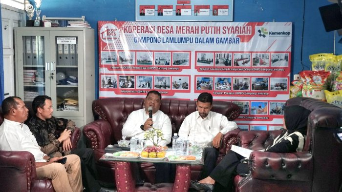 Kadiskopukmdag Aceh Besar Dorong KDMP Harus Aktif dan Inovatif, Lam Lumpu Jadi Contoh