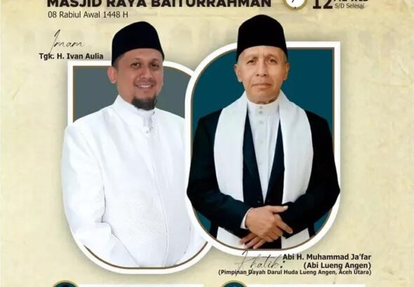 Tata Laksana Salat Jumat Masjid Raya Baiturrahman, 21 Agustus 2026