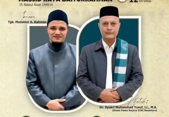 Tata Laksana Salat Jumat di Masjid Raya Baiturrahman, 28 Agustus 2026