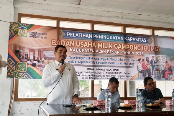 DPMG Aceh Besar Perkuat Kapasitas Pengurus BUMG, Siapkan Gampong Lebih Mandiri Hadapi Berkurangnya Dana Desa