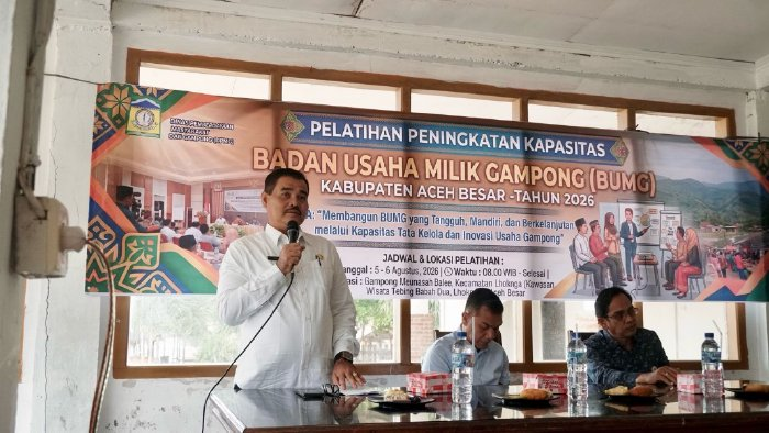 DPMG Aceh Besar Perkuat Kapasitas Pengurus BUMG, Siapkan Gampong Lebih Mandiri Hadapi Berkurangnya Dana Desa