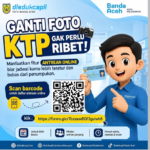 Warga Kota Banda Aceh yang Mau Ganti Foto KTP Bisa Daftar Online Di Sini