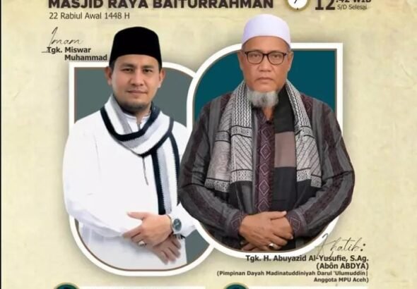 Tata Laksana Shalat Jumat Masjid Raya Baiturrahman Aceh, 4 September 2026